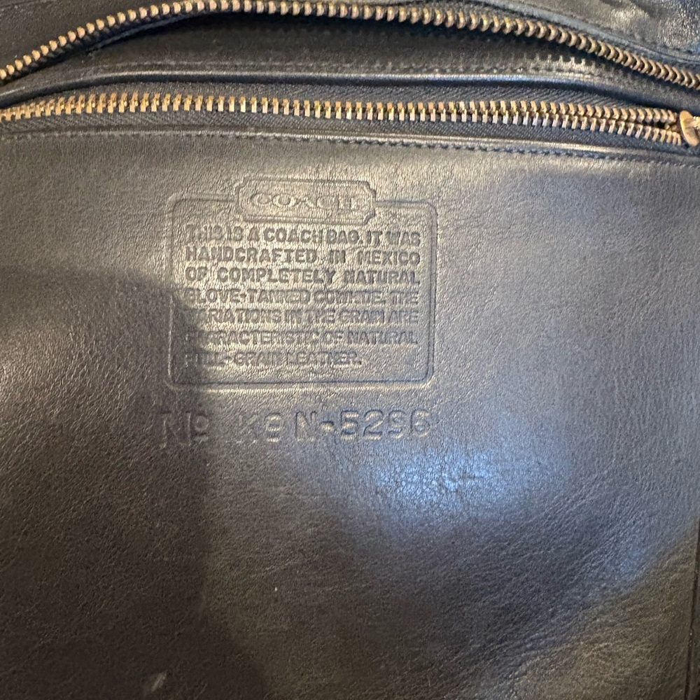Coach Black Leather Men's Briefcase - Picture 3 of 4